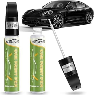 Black Touch Up Paint, Car Scratch Repair Pen Quick and Easy Fix Auto Paint Chips Repairt(Pure Black Varnish)