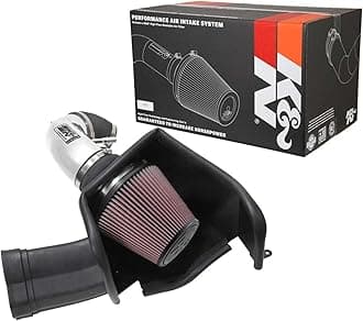 K&N Cold Air Intake System: High-Flow Air Filter, Increase Performance & Acceleration: Compatible with 2018-2023 FORD: Mustang GT, 69-3540TP