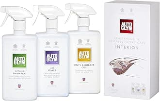 Autoglym The Collection - Perfect Interiors - The Ideal Car Cleaning Kit That Includes Interior Shampoo, Fast Glass, and Vinyl & Rubber Care