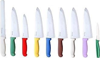 Colour Coded Allergy Knife Set with Mauve Knife