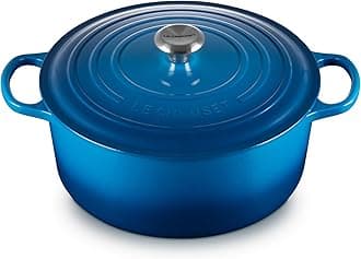 LE CREUSETCast Iron Signature Round Casserole, 30cm, Marseille Blue, 30 cm