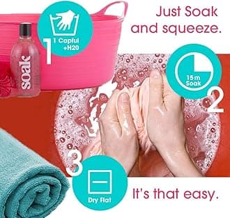 Soak Laundry Soap – 2 Pack Shop & Share | No Rinse, Plant Derived Hand Wash Detergent - 375 ml / 12 fl. oz, 75+ Washes (Yuzu)