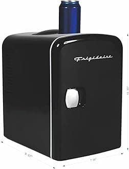 FrigidairePortable Retro 6-can Mini Fridge EFMIS129, Black