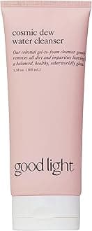 Good Light Cosmic Dew Water Cleanser. Celestial Gel-to-Foam, Multi-Purpose Cleanser to Remove Impurities and Hydrate. Made with Glycerin and Hyaluronic Acid. Sensitive Skin Safe (3.38 fl oz)