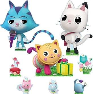 Star Cutouts SC4564 Gabby’s Dollhouse Pandy Paws, CatRat & Pillow Cat Multi Pack (56cm) – Fun Party Decorations & Room Décor