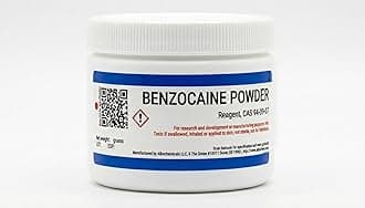 Benzocaine, High Purity, Fine Powder, CAS 94-09-7 (25, Grams)