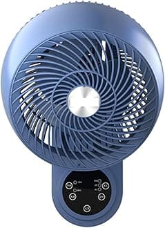10-Inch Wall Fan with Remote Control 3 Speed Settings 85° Oscillation & 90° Adjustable Tilt 12-Hour Timer - Perfect for Home & Office Use