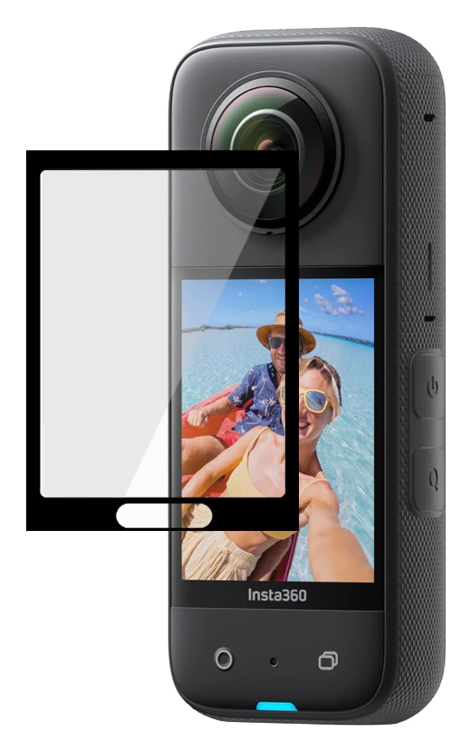 Action Pro Screen Protector Compatible with Insta-360 X3 with Full Screen Coverage And Easy Installation Kit