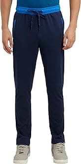 Jockey 9510 Men's Super Combed Cotton Rich Slim Fit Mid Rise Trackpants with Side and Back Pockets