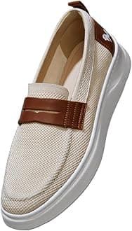 Neeman'sThe Brunch Loafers for Men | Comfortable, Flexible & Breathable Knitted Upper and Faux Leather