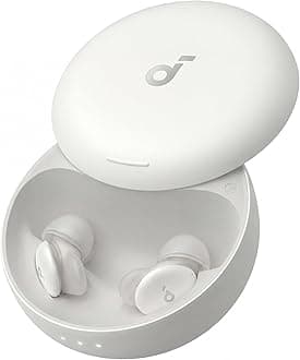 Sleep A30 by Anker, Ultra‑Comfortable Earbuds for Side Sleepers, Dedicated App, Sleep Monitoring, Soothing Sound Masking Technology for All‑Night Rest (White)