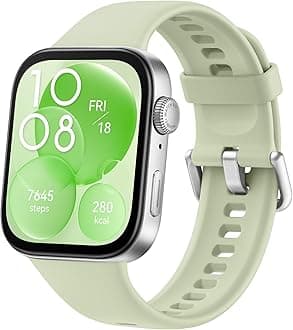 WATCH FIT 3 Smartwatch for men women, iOS & Android, Up to 10 Days Battery Life, Bluetooth Calls, GPS Smartwatch, Aluminum Case, AMOLED Display, Health&Fitness Tracker, Green[Amazon Exclusive]