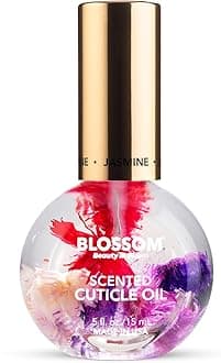 Blossom Cuticle Oil for Nails, Hydrating, Moisturizing, Scented Nail Oil Cuticle Care, Infused with Real Flowers, Made in USA, 0.5 fl. oz, Jasmine