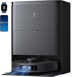 ECOVACS DEEBOT T30S AI Robot Vacuum and Mop, 11000Pa, TruEdge Adaptive Edge Mopping, ZeroTangle Technology, AI Obstacle Avoidance and Instant Re-Mop, Hot Water Washing, Self-Emptying & Refilling