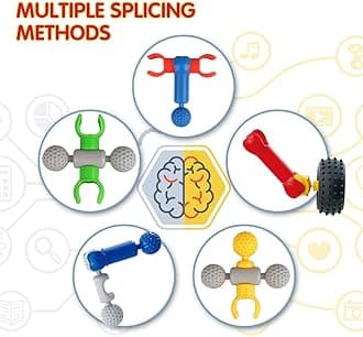 STEM Building Toys for 4-5-6-7 Year Old Boys, Building Blocks Stem Kits for Kids Toys Age 4-8 Year Old Boy Girl Creative DIY Activities Games Birthday Gifts Presents for 5 6 7 4 3 Year Olds Boys Child