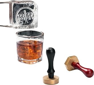 Custom Ice Stamp for Cocktails - Ice Cube Branding Stamp with Your Design or Logo Perfect for Whiskey Mojito Unique Cocktail Accessories & Bar Tools (3inch - 7.62cm)