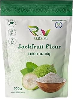 R2V FOODS- Jackfruit Flour 500g | 100% Natural Green/Raw Jackfruit Powder (Kadhal Atta) from Panruti | Gluten Free, High Fiber, Low GI Palaa Maavu | Supports Digestive Health,Helps Control Sugar No Added Preservatives