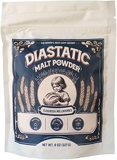 Diastatic Malt Powder - 8oz - Premium Baking Enhancer & Dough Improver - The Baker's Best-Kept Secret for Perfect Rise and Browning