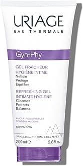 Uriage Gyn-Phy Refreshing Intimate Cleansing Gel 200ml - Cleanses and Preserves Natural Balance - Physiological pH and Glyco-Gyn Complex - Floral Fragance