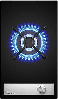 GASLAND GH12BF 30 cm Built-in Gas Hob, Black Tempered Glass Gas Cooktop, 3.4 kW Triple Ring Burner, NG/LPG Convertible