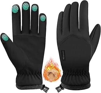 Winter Waterproof Gloves Men Women, Windproof Warm Ski Gloves for Cold Weather, Touch Screen Snow Warm, Running Driving Cycling