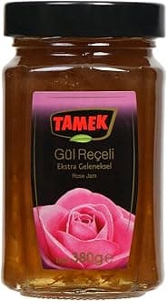 TAMEK Turkish Rose Jam Preserve Traditional Style 380 GR