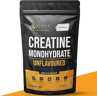 OSOAA 100% Creapure from Germany, Micronized Creatine Monohydrate Powder - 250g | 3g Creatine/Serving | Pre/Post Workout Supplement for Muscle Repair & Recovery | Supports Athletic Performance & Power