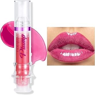 Erinde Lip Plumper Gloss, Natural Spicy Lip Plumping Booster Lip Oil, Ultra-Hydrating & Nourishing Plump and Pout Lipgloss, Glossy Finish Fuller Plumping Lip Tint for Women Girls Makeup, 03#