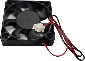 5V Cooling Fan for Arduino, ESP32, ESP8266, Raspberry Pi, 2 Pieces (50mm x 50mm x 10mm, 65g) - Quiet, DC Brushless Fan - Compatible with Single-Board Computers and Microcontrollers