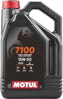 104299 7100 15W-50 Motor Oil Full Synthetic Motorcycle Engine Lubricant