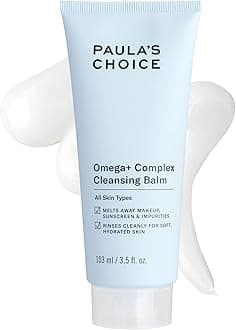 Omega Complex Cleansing Balm, Double Cleanse Face Wash & Daily Makeup Remover, Suitable for Dry & Sensitive Skin, Mineral Oil-Free, Paraben-Free & Fragrance-Free - 104 ml