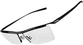 Black Half Rimless Business Reading Glasses 1.50 Men Women Fashion Rimless Reading Eyeglasses + Eyewear Case