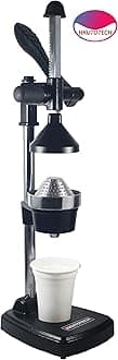 Aluminium Hand Press Citrus Fruit Juicer, Cold Press Juicer, Manual Hand Press Juicer and Squeezer for Fruits and Vegetables - Big (Made in India) (Premium Black)