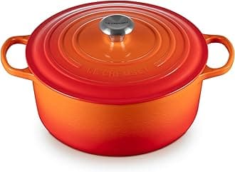 Enameled Cast Iron Signature Round Dutch Oven, 7.25 qt., Flame