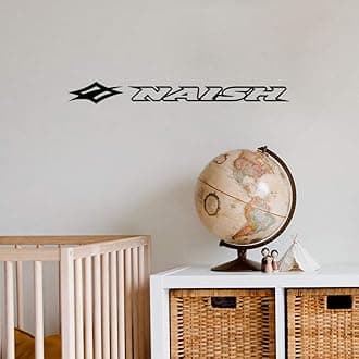 Gadgets Wrap Wall Decals 29CM Wall Stickers Black Color - (Naish Logo)
