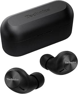 EAH-AZ40M2EK Wireless Earbuds with Noise Cancelling, Multipoint Bluetooth, Comfortable In-Ear headset, headset with Built-in Microphone, Customisable Fit, Up to 5.5 Hours Playtime Black