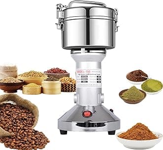 LEJIEYIN Electric Grain Grinder 150g High Speed Flour Mill 25000R/min for Fast Grinding Against Overload Grinder Herb Spice Nut Cereal