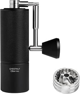 TIMEMORE Chestnut C3 ESP Pro Manual Coffee Grinder, Stainless Steel S2C Conical Burr Hand Coffee Grinder with Foldable Handle, Adjustable Grind Setting for Espresso and Pour Over - Black