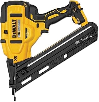 DeWALT 20V MAX XR Angled Cordless Finish Nailer, 15 Gauge