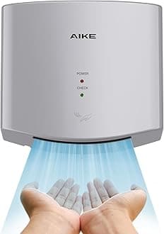 Air Wiper Compact Hand Dryer 110V 1400W Silver (with 2 Pin Plug) Model AK2630S