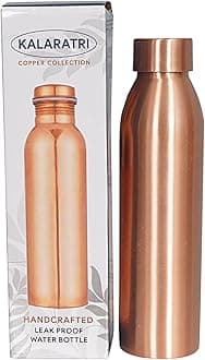 Pure Copper Water Bottle 34 Oz Doctor Copper Water Bottle - Leak Proof