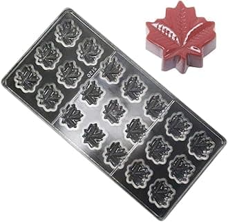 Polycarbonate Chocolate Mold DIY Handmade Chocolate Candy Mould Pastry Tools Bakeware Maple Leaf (19380)
