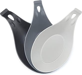 Spoon Rest for Stove Top, 3 Pack Large Silicone Spoon Holder for Kitchen Counter,Coffee Spoon Rest,Heat Resistant Cooking Spoon Holder Perfect Kitchen Gadgets for Kitchen Utensils Ladles