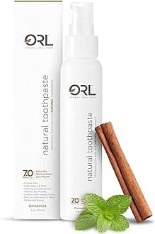- ORL Non-Nano Hydroxyapatite Toothpaste, Fluoride-Free, with Organic Xylitol. Helps Strengthen Teeth, Prevent Cavities, Non-Toxic Ingredients. Natural Cinnamint Flavor 4 oz. Made in USA