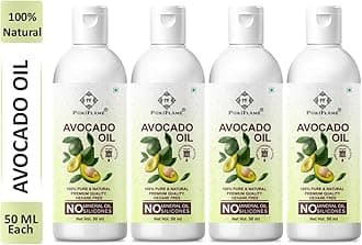 100% Pure & Natural Non-Sticky Avocado For Frizz Free Stronger Hair (For Men & Women) 50 ML Pack of 4