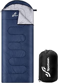 Sleeping Bag for 3-4 Seasons: Sportneer Sleeping Bag Winter Outdoor Sleeping Bag Portable Ultralight Full Filling for Camping Trekking Travel Hiking