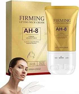 Ah-8 Firming Neck Cream, Tighten And Lift Cream, for Crepey Skin Body Care Comfort, Tighten and Lift Cream with Double Roller Massage