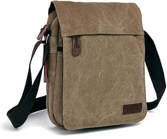 AYES Canvas Messenger Bag Shoulder Bag Laptop Bag Satchel Bag Bookbag Crossbody Bag For Men