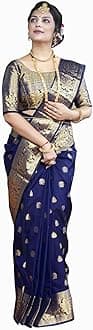 Avantika Fashion Women's Kanjivaram Soft Semi Silk Banarasi Sarees With Blouse Piece.