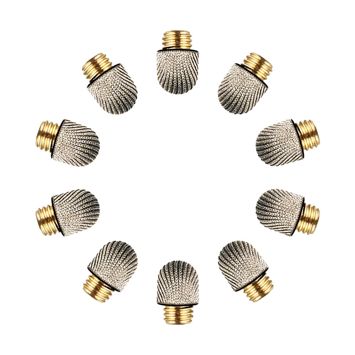 Replacement Fiber Tips, Pack of 10 Stylus Replaceable Mesh Tips with Nanofiber/Microfiber Premium Metal Slim Capacitive Pens